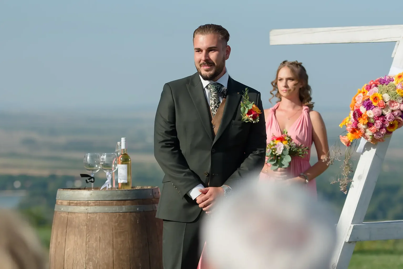 Hilltop Borbirtok - esküvői fotózás - ceremónia - wedding ceremony