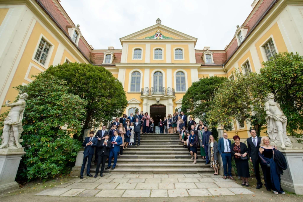 Esküvő fotózás külföldön - Rammenau Baroque Castle - Németország