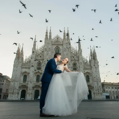 Esküvői fotózás Olaszország - Milánó - Wedding photo in Milan