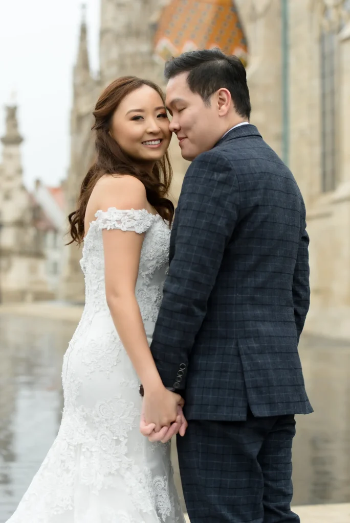 Kreatív fotózás esőben a Halászbástyán (Budapest) - After Wedding Fotoshooting