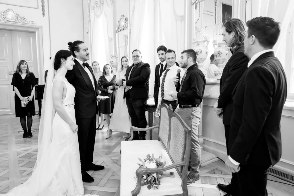 Megható esküvői pillanat - Ceremónia - Touching Wedding Moment - berührender Hochzeitsmoment - Wedding Photography in Germany - Hochzeitsfotografie in Deutschland - Rammenau Baroque Castle