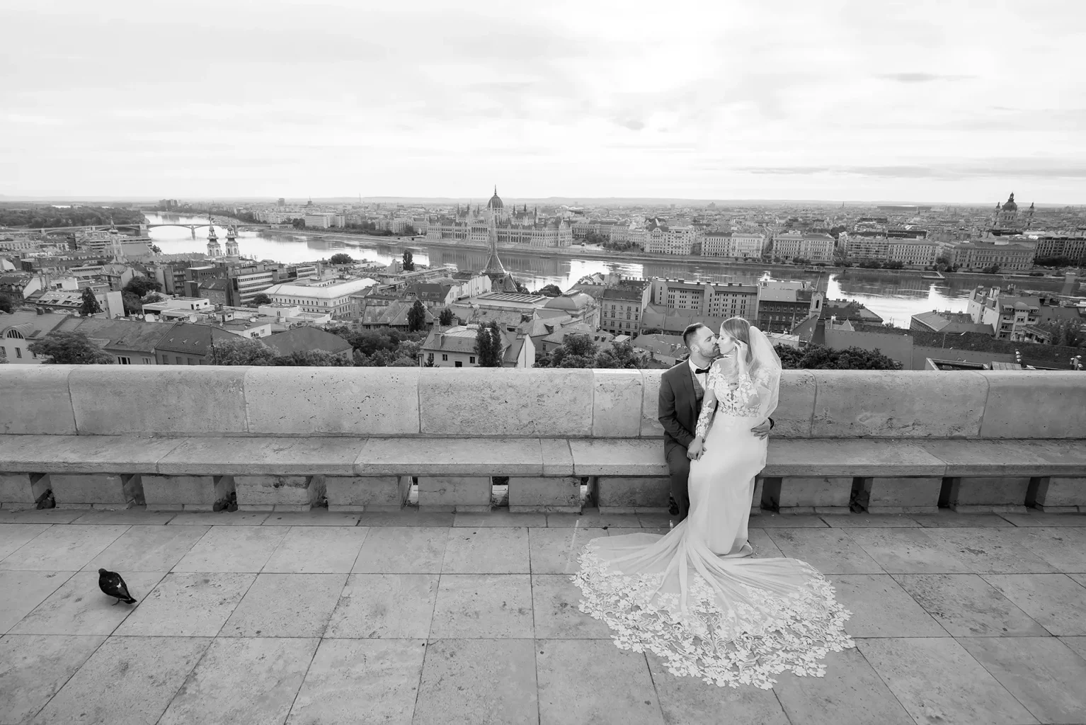Kreatív fotózás napfelkeltében - After Wedding Shooting bei Sonnenaufgang